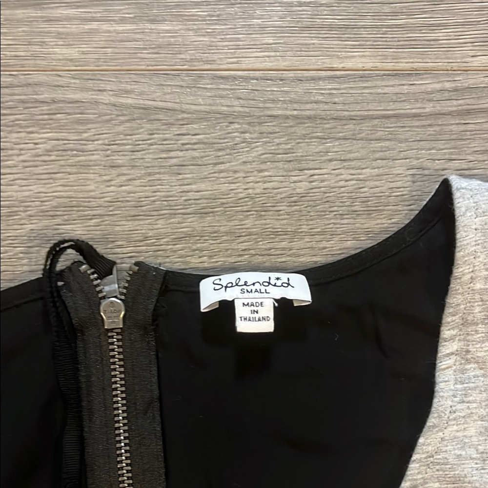 Splendid Gray and Black Skater Mini Skirt for Casual Occasions - Picture 4 of 6